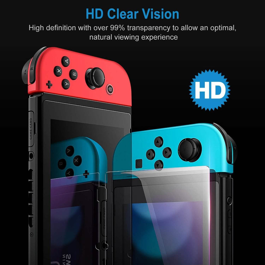 2個セット：Nintendo Switch用強化ガラススクリーンプロテクター
