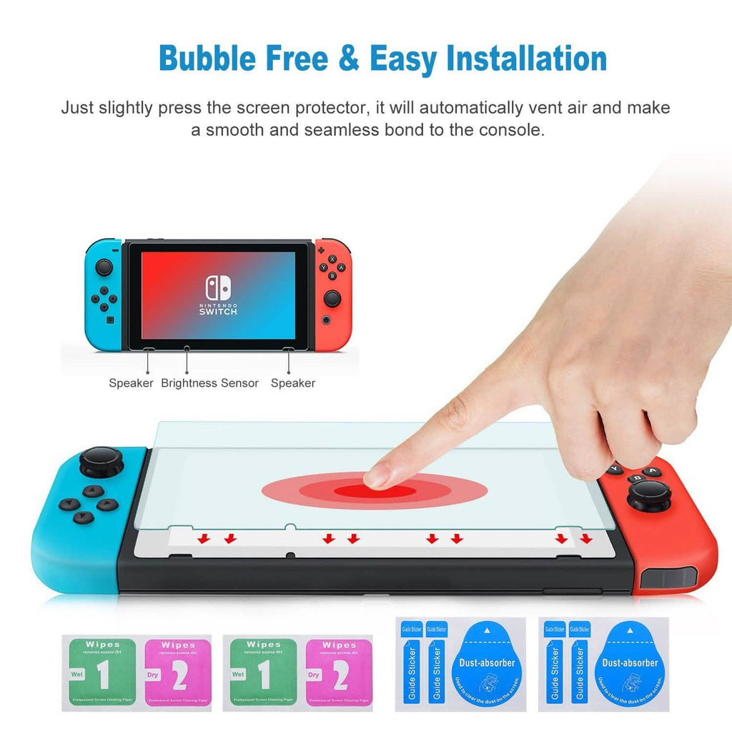 2個セット：Nintendo Switch用強化ガラススクリーンプロテクター