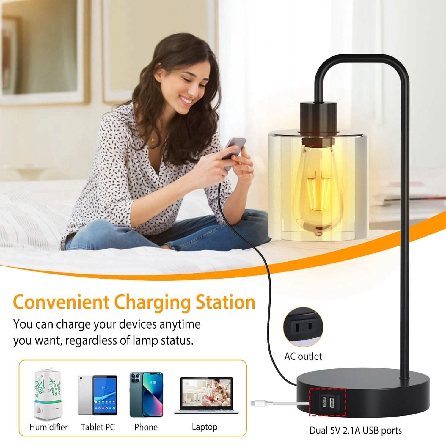 2-Pack: Touch Control Table Lamp