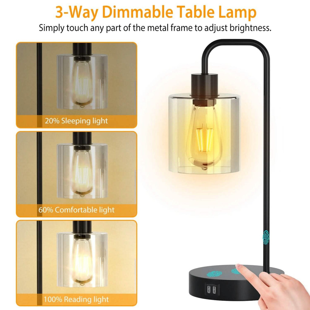 2-Pack: Touch Control Table Lamp