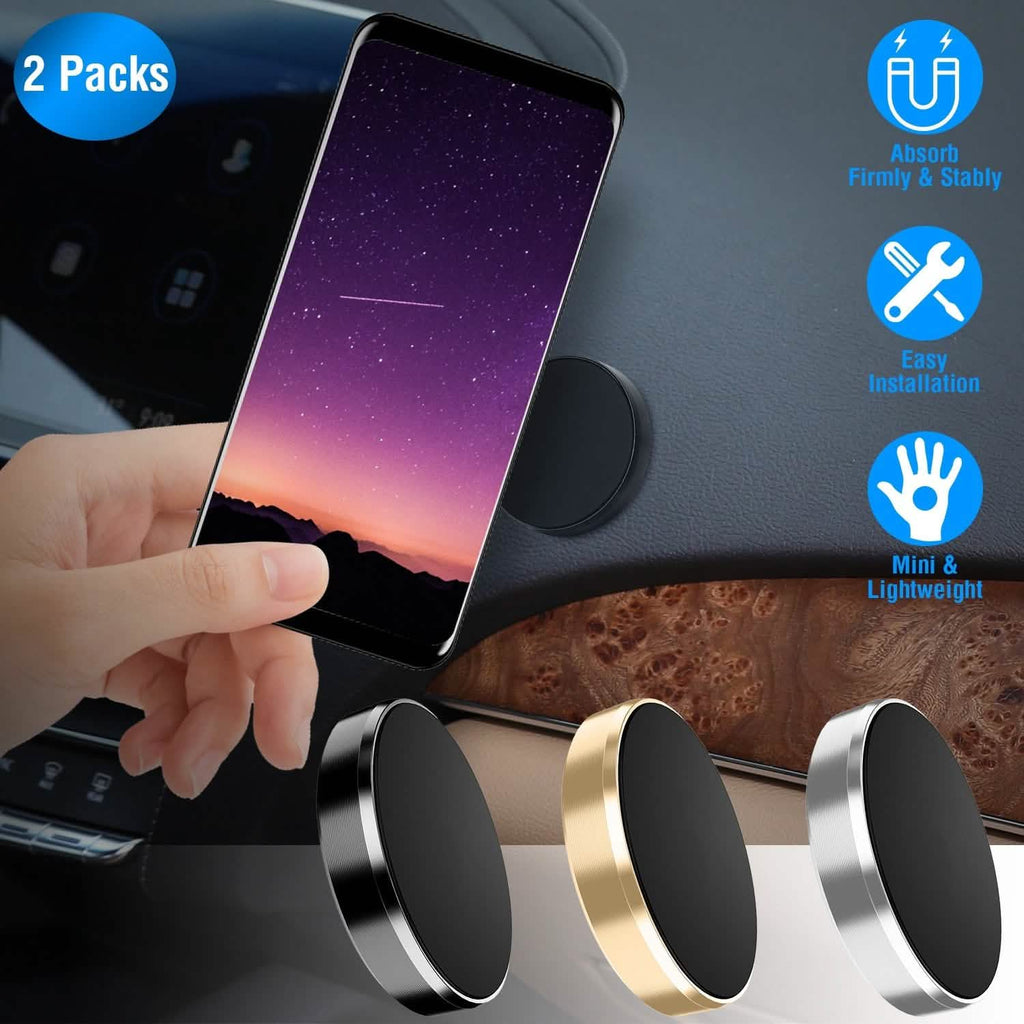 2-Pack: Universal Magnetic Car Mounts Dashboard