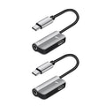 2-Pack: USB-C to 3.5mm Audio Plug Adapter