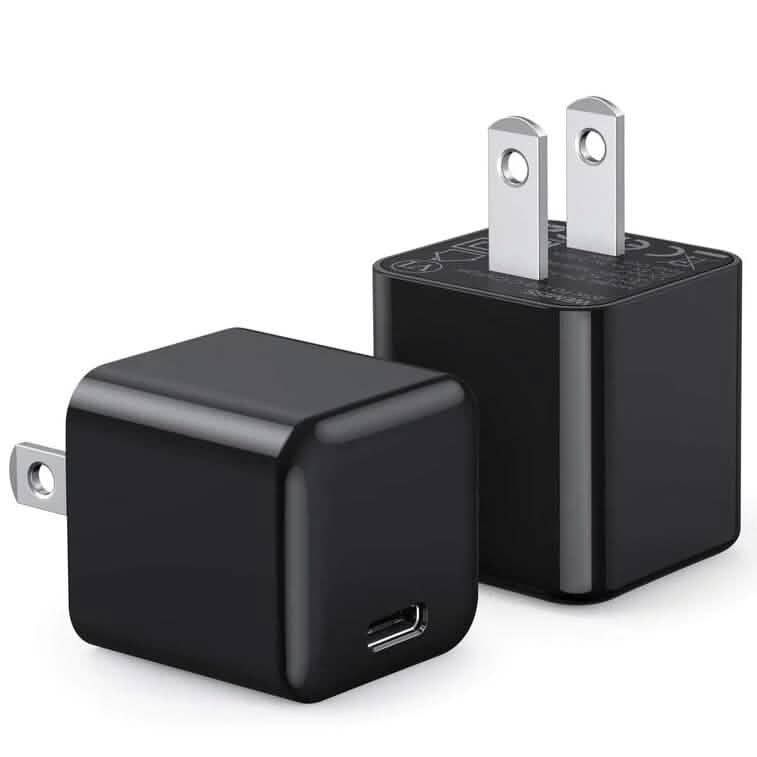 2-Pack: Wemiss Mini 20W Fast Type C Wall Charger with PD 3.0