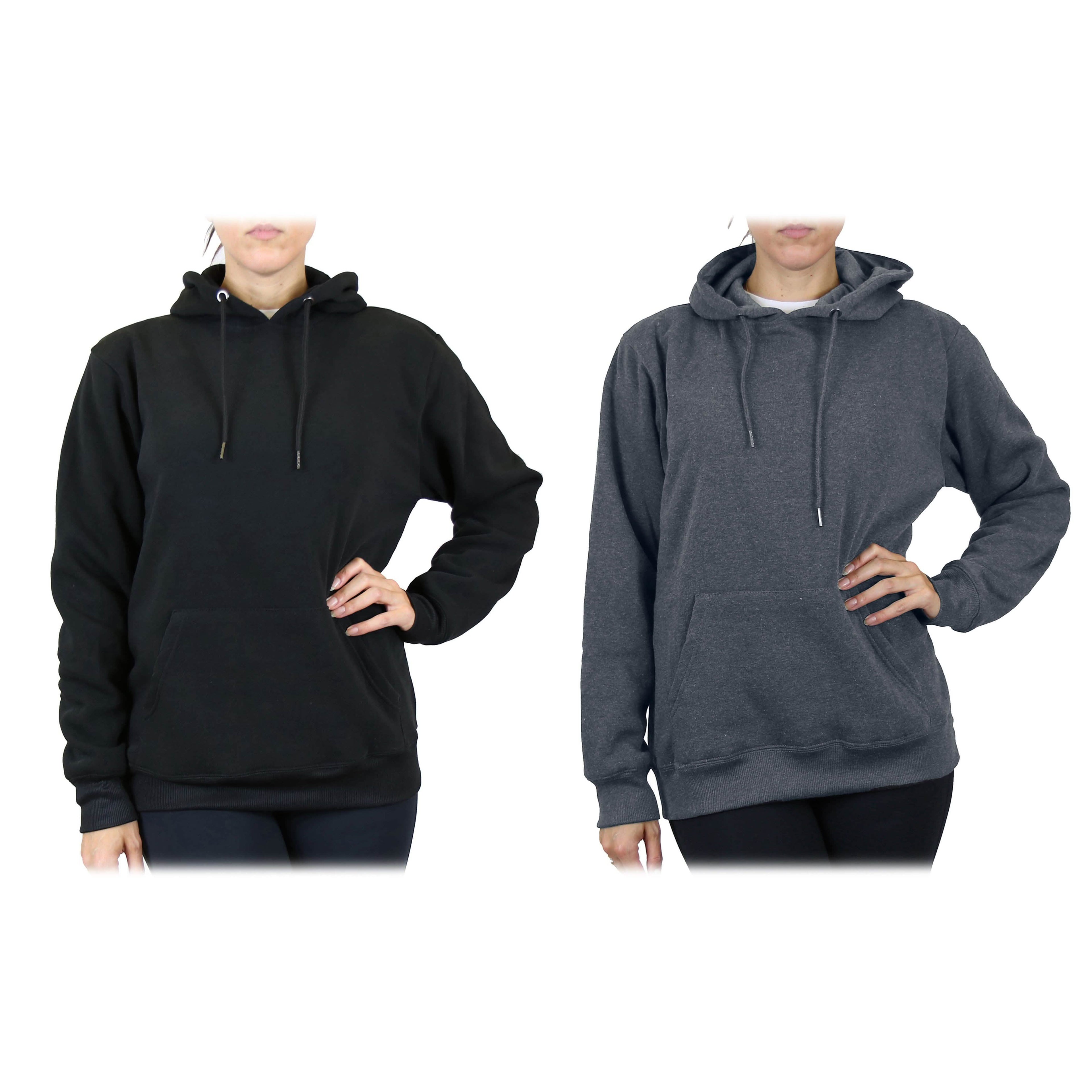 2-Pack: Women’s Fleece Pullover Hoodie - Assorted Color Sets