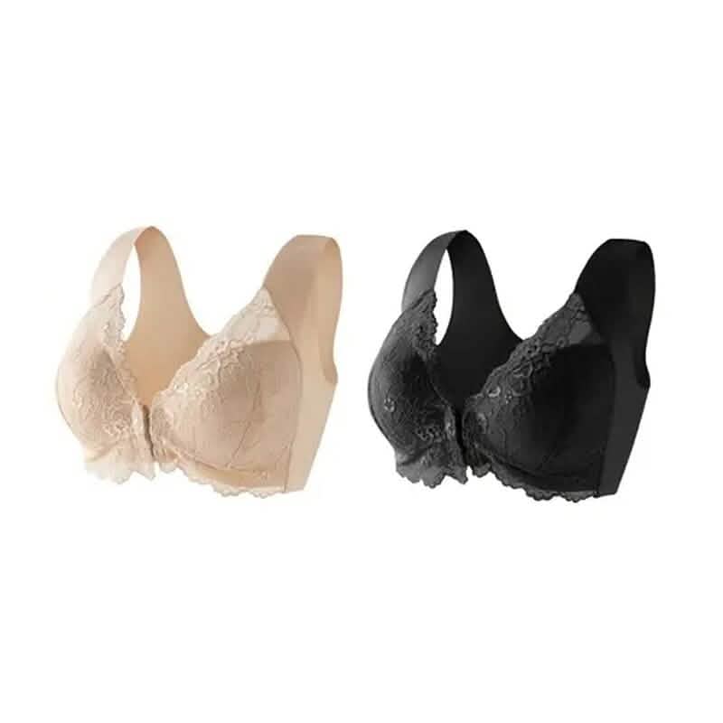 2枚セット：女性用前開きブラジャー