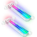 Lot de 2 : lumières cyclistes à 32 LED avec motifs rotatifs