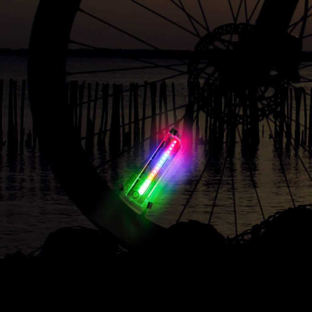 Lot de 2 : lumières cyclistes à 32 LED avec motifs rotatifs