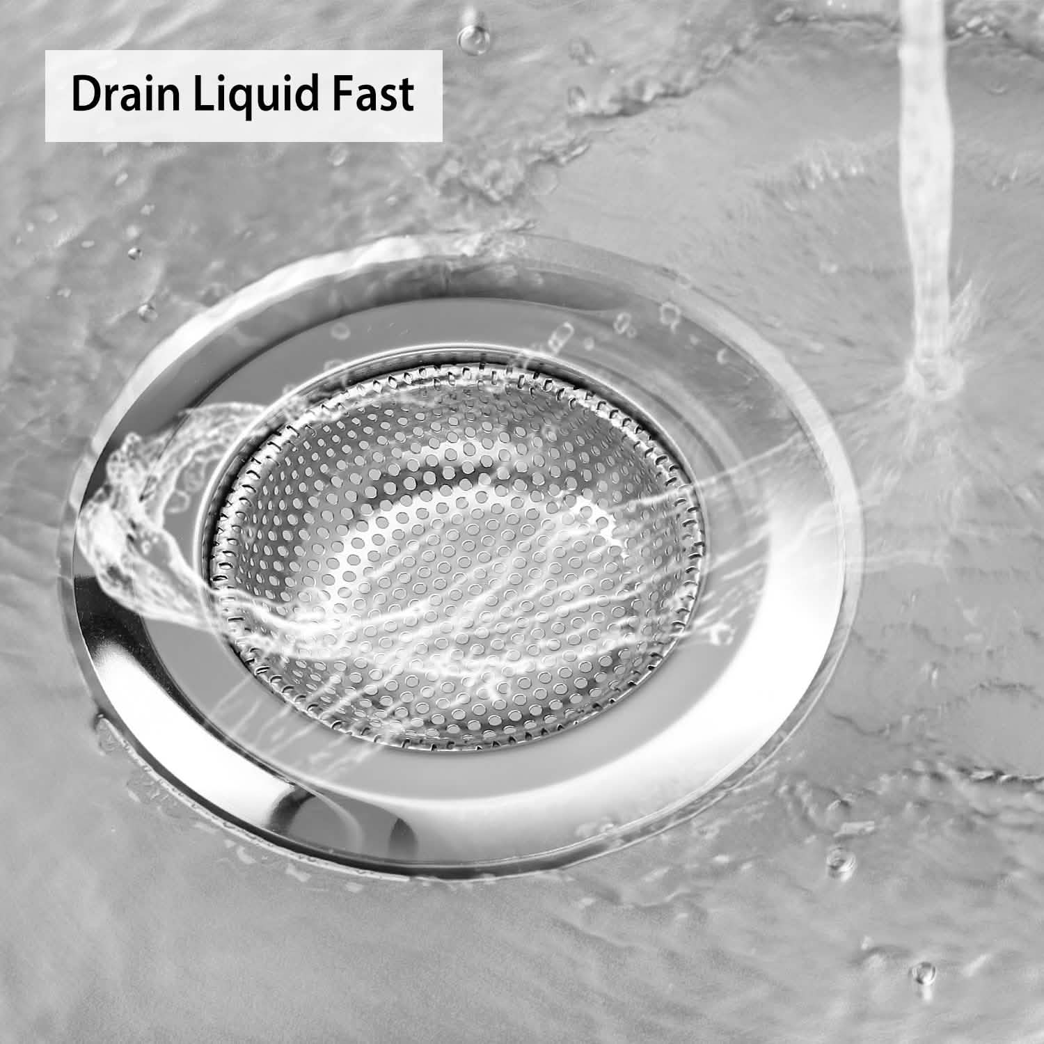 2-Piece: 4.53-Inch Kitchen Sink Strainer