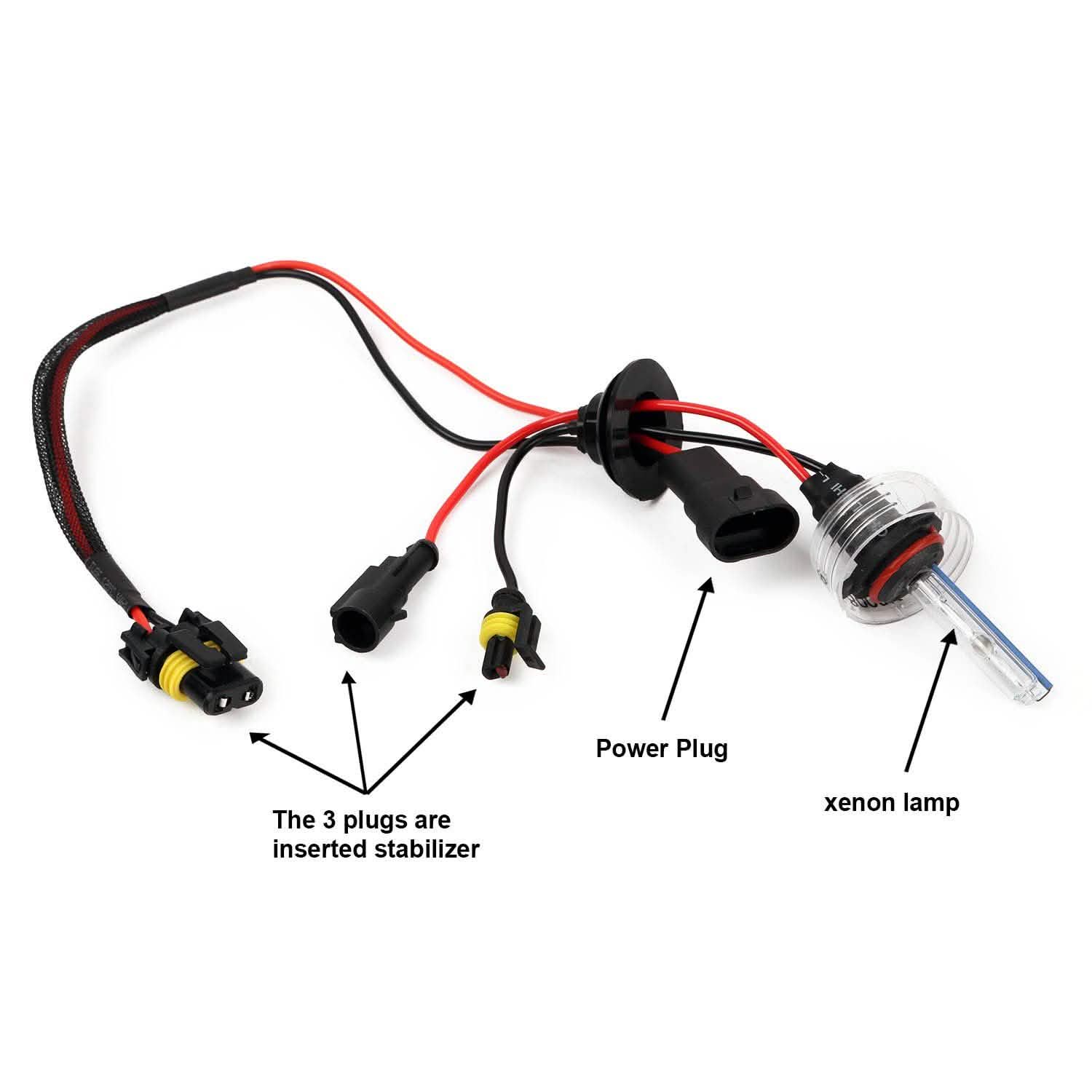 2-Piece: 9006/HB4 HID Xenon Light Bulbs