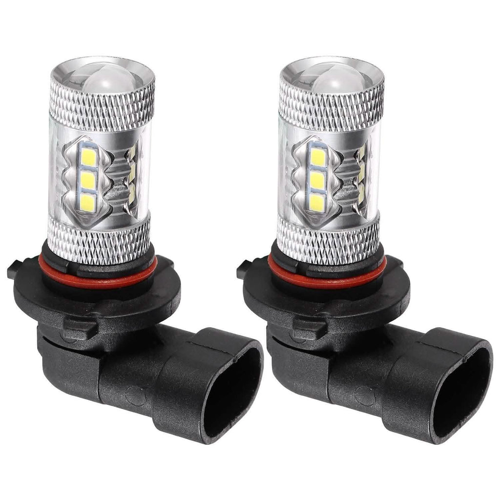 Lot de 2 : Ampoule LED 980LM 80W 9006 HB4 pour Feux Anti-Brouillard et Feux de Jour