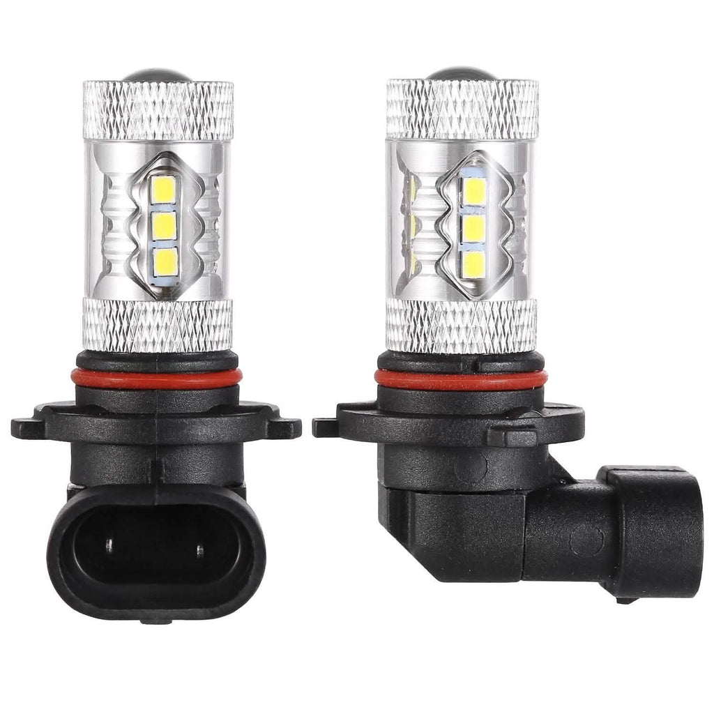 Lot de 2 : Ampoule LED 980LM 80W 9006 HB4 pour Feux Anti-Brouillard et Feux de Jour