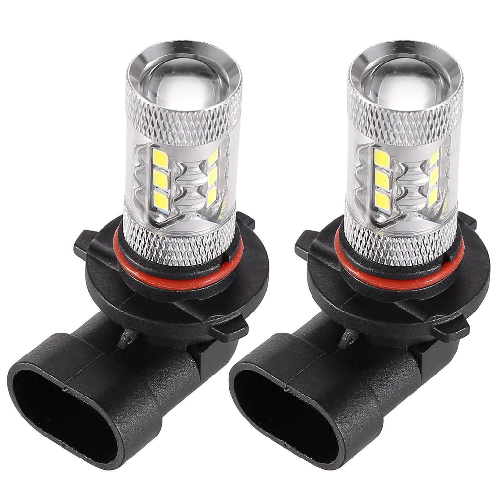 Lot de 2 : Ampoule LED 980LM 80W 9006 HB4 pour Feux Anti-Brouillard et Feux de Jour