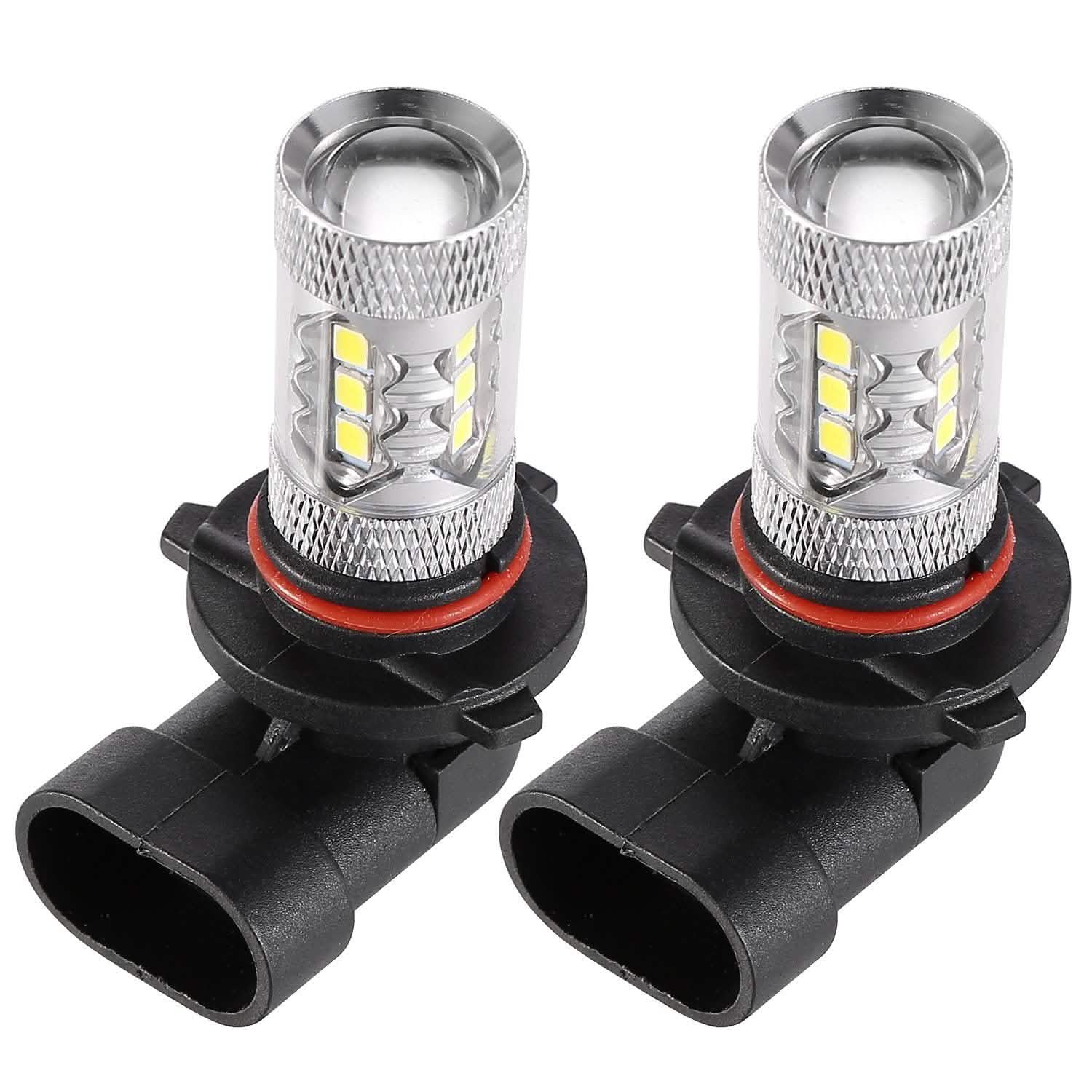 Lot de 2 : Ampoule LED 980LM 80W 9006 HB4 pour Feux Anti-Brouillard et Feux de Jour