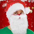 Lot de 2 : Masque Père Noël drôle de Cosplay Adulte