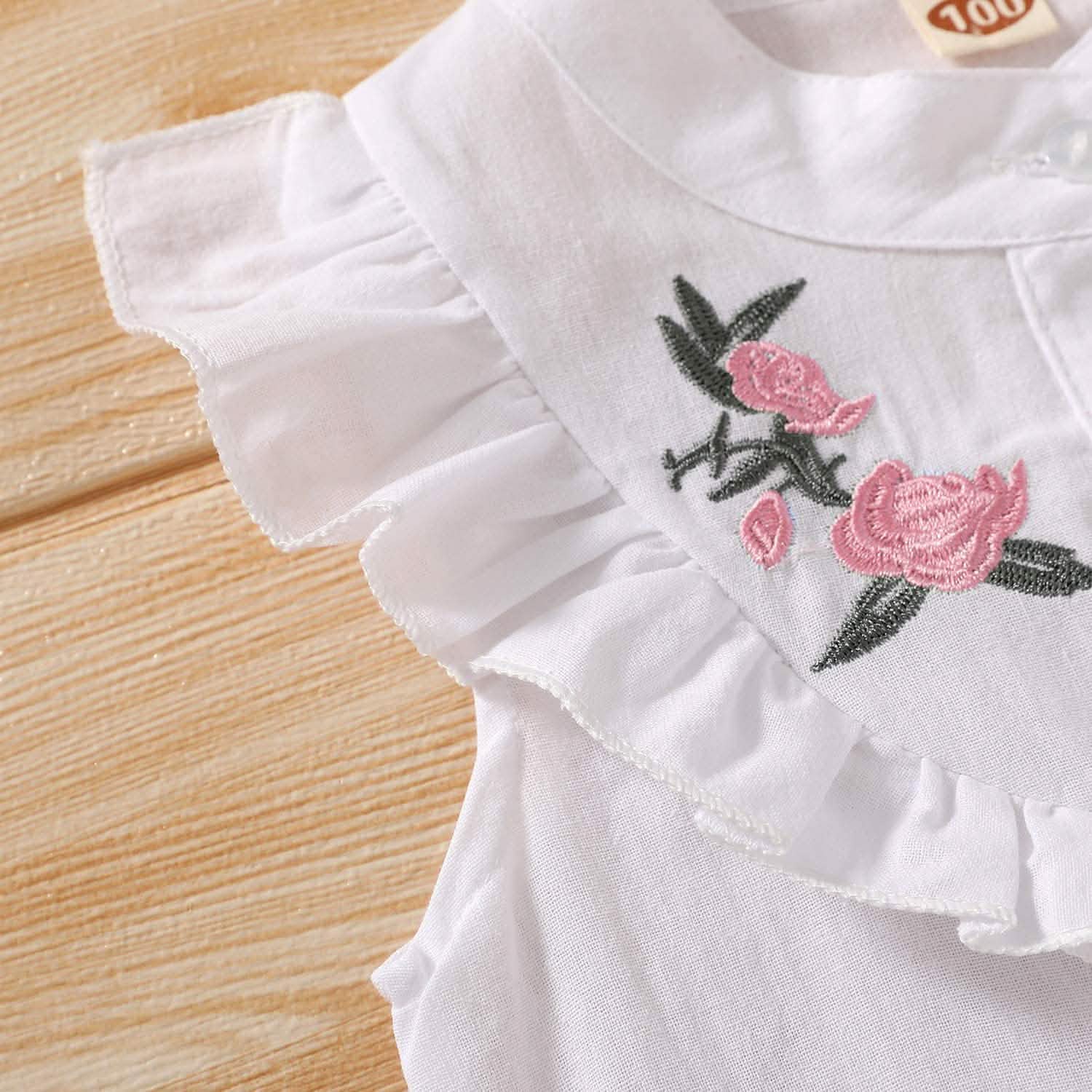 Ensemble 2 pièces : Tenues pour bébés filles T-shirt débardeur + Short Pantalon