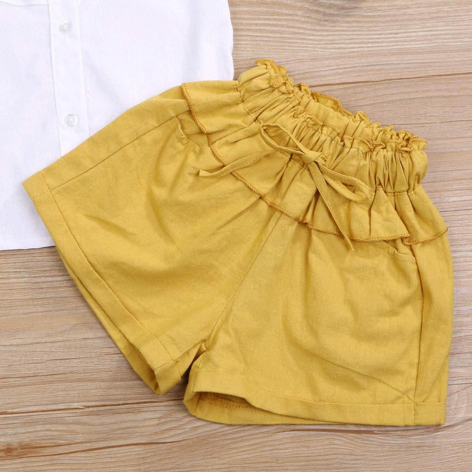 Ensemble 2 pièces : Tenues pour bébés filles T-shirt débardeur + Short Pantalon