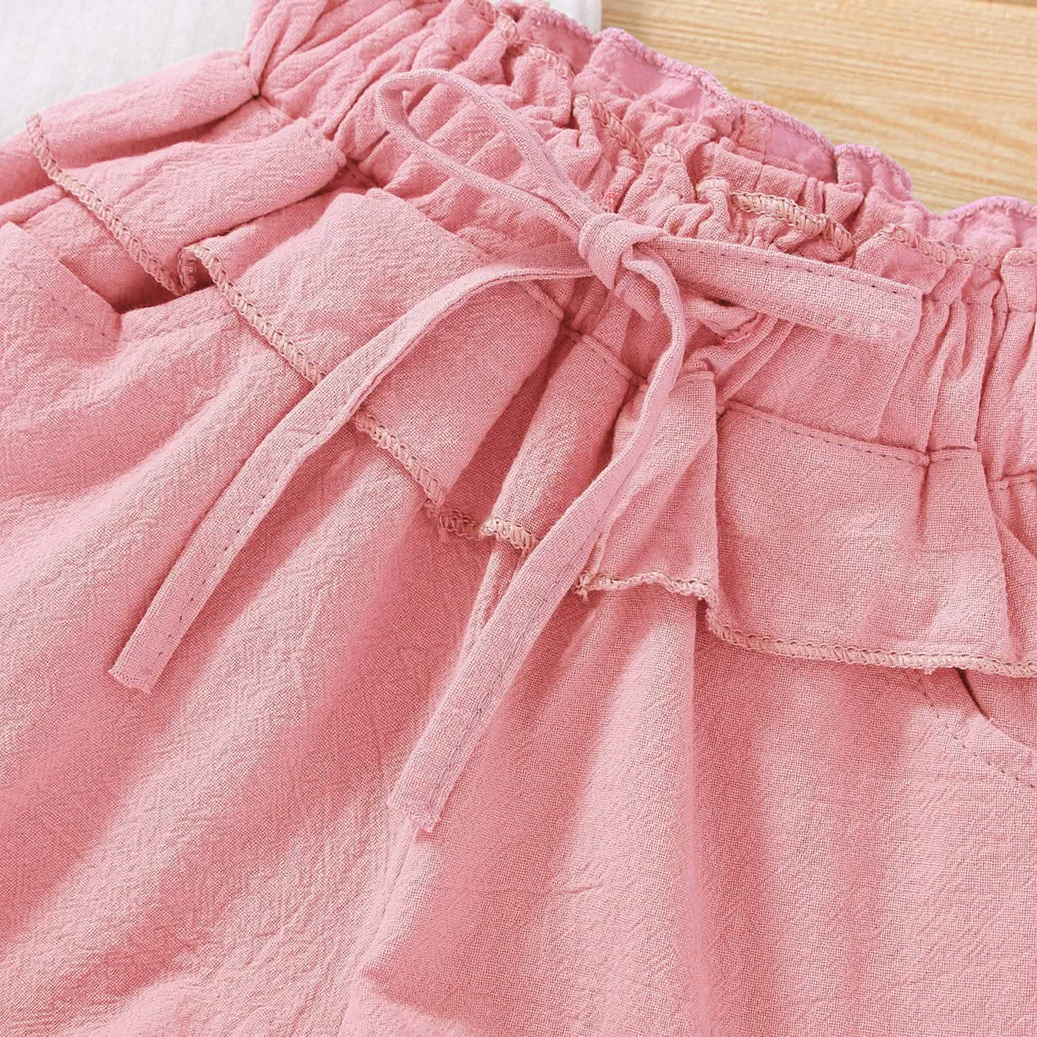 Ensemble 2 pièces : Tenues pour bébés filles T-shirt débardeur + Short Pantalon