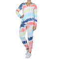Ensemble tie-dye 2 pièces sweat à capuche en molleton dévoré et jogging