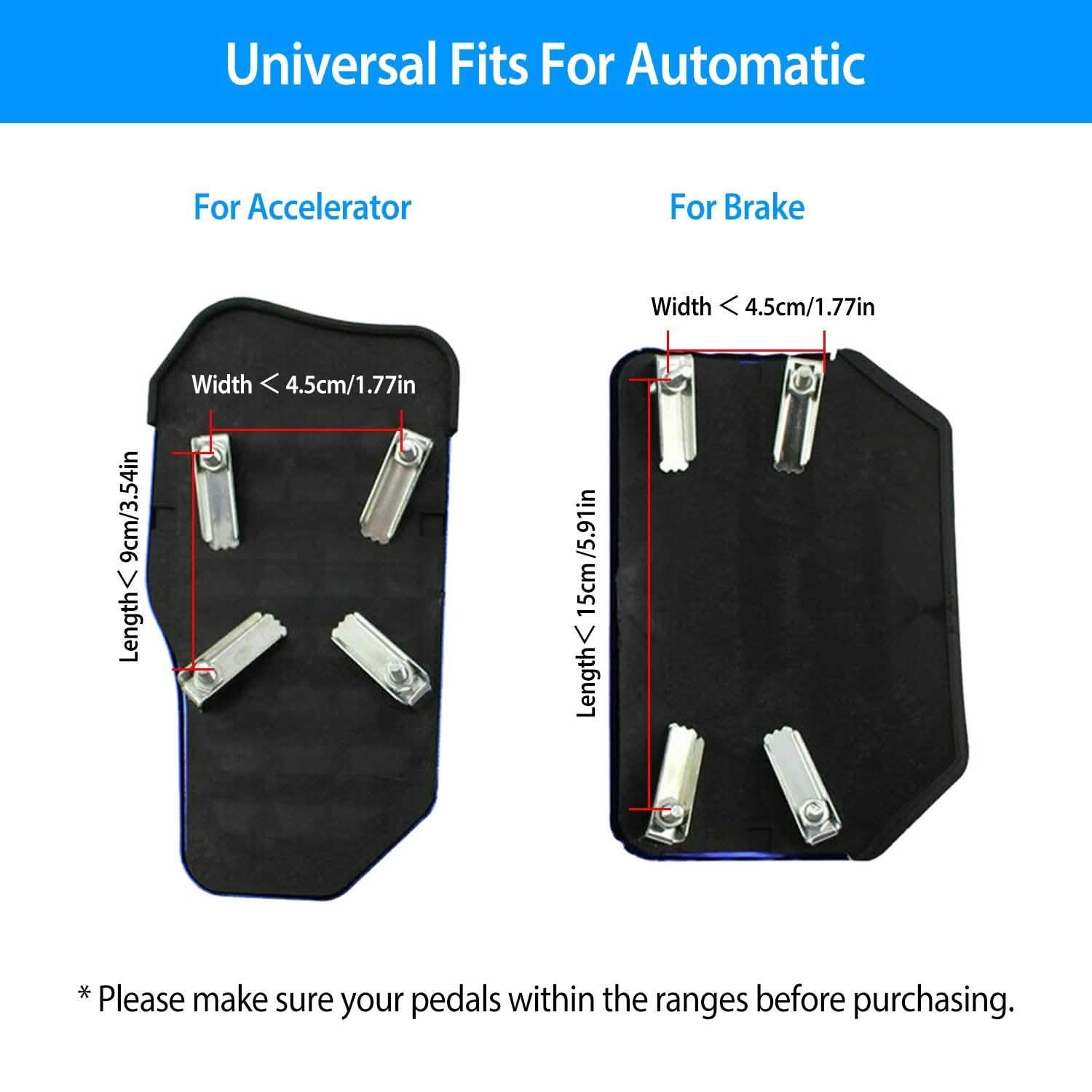 2-Piece: Car Brake Pedal Cover
