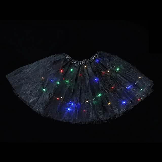 Ensemble 2 pièces : jupe de fille avec lumières LED