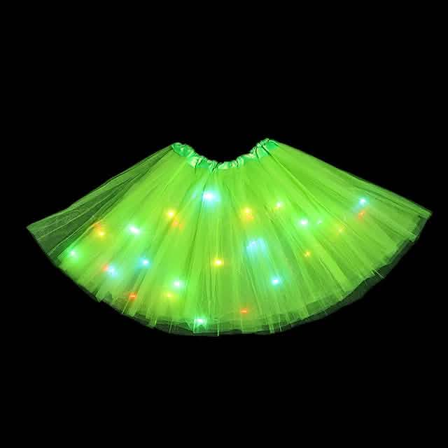 Ensemble 2 pièces : jupe de fille avec lumières LED