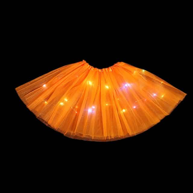 Ensemble 2 pièces : jupe de fille avec lumières LED