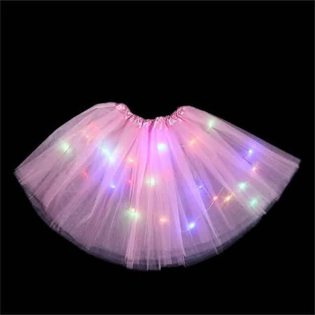 Ensemble 2 pièces : jupe de fille avec lumières LED