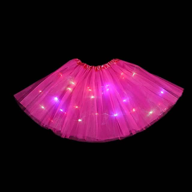 Ensemble 2 pièces : jupe de fille avec lumières LED