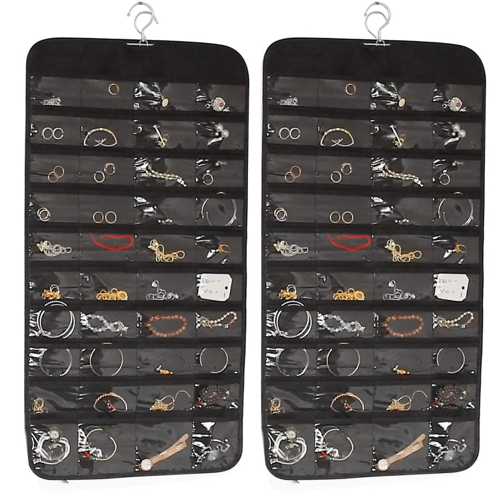 2-Piece: Hanging Jewelry Organizer