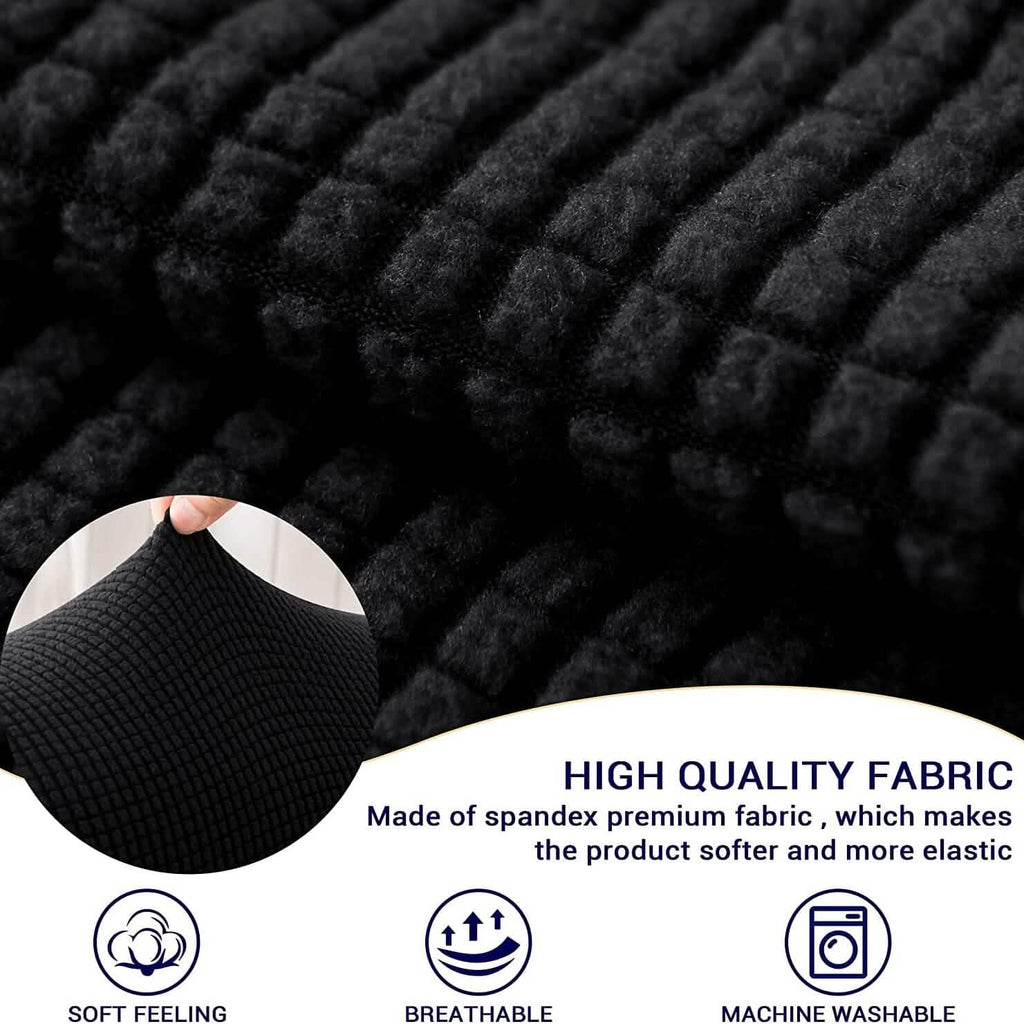 Lot de 2 housses de protection pour accoudoirs de canapé en jacquard