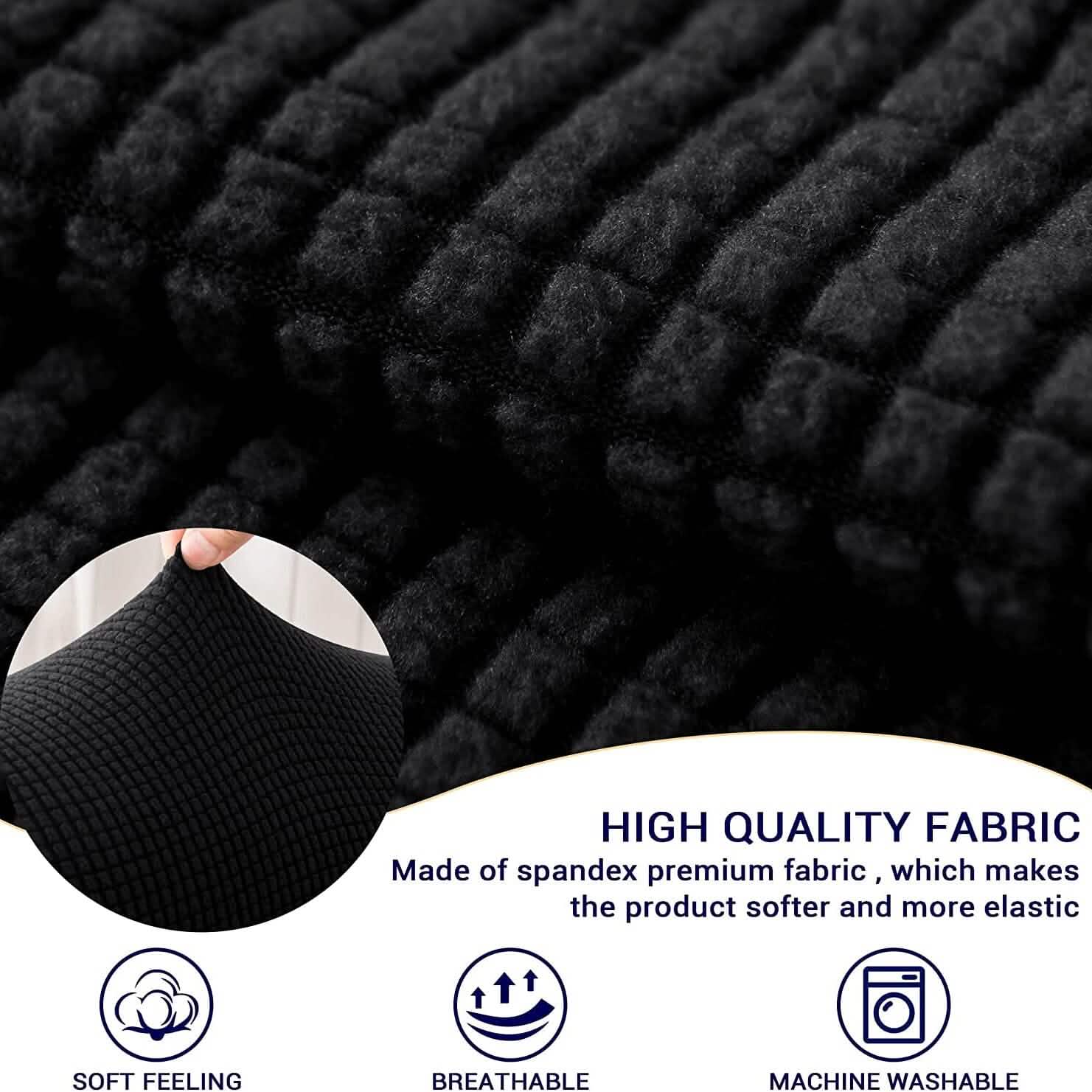 Lot de 2 housses de protection pour accoudoirs de canapé en jacquard