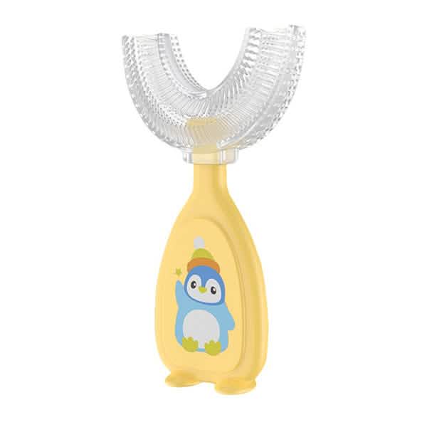 Lot de 2 : Brosse à dents manuelle en forme de U pour enfants