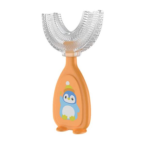 Lot de 2 : Brosse à dents manuelle en forme de U pour enfants
