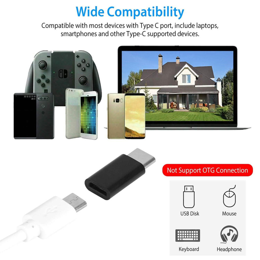 Lot de 2 : adaptateur Micro USB vers Type C