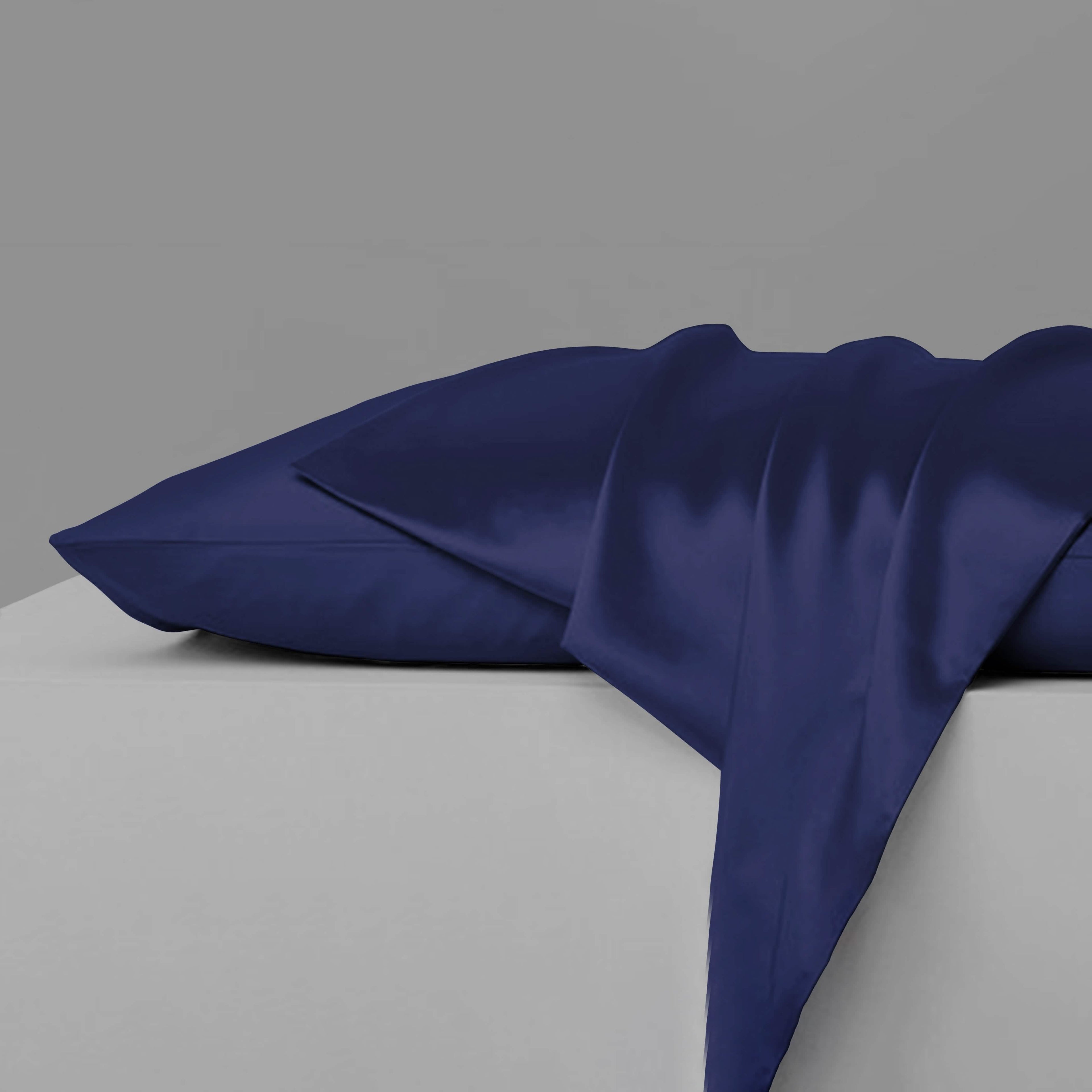 Ensemble de 2 taies d'oreiller en satin soyeux de mûrier