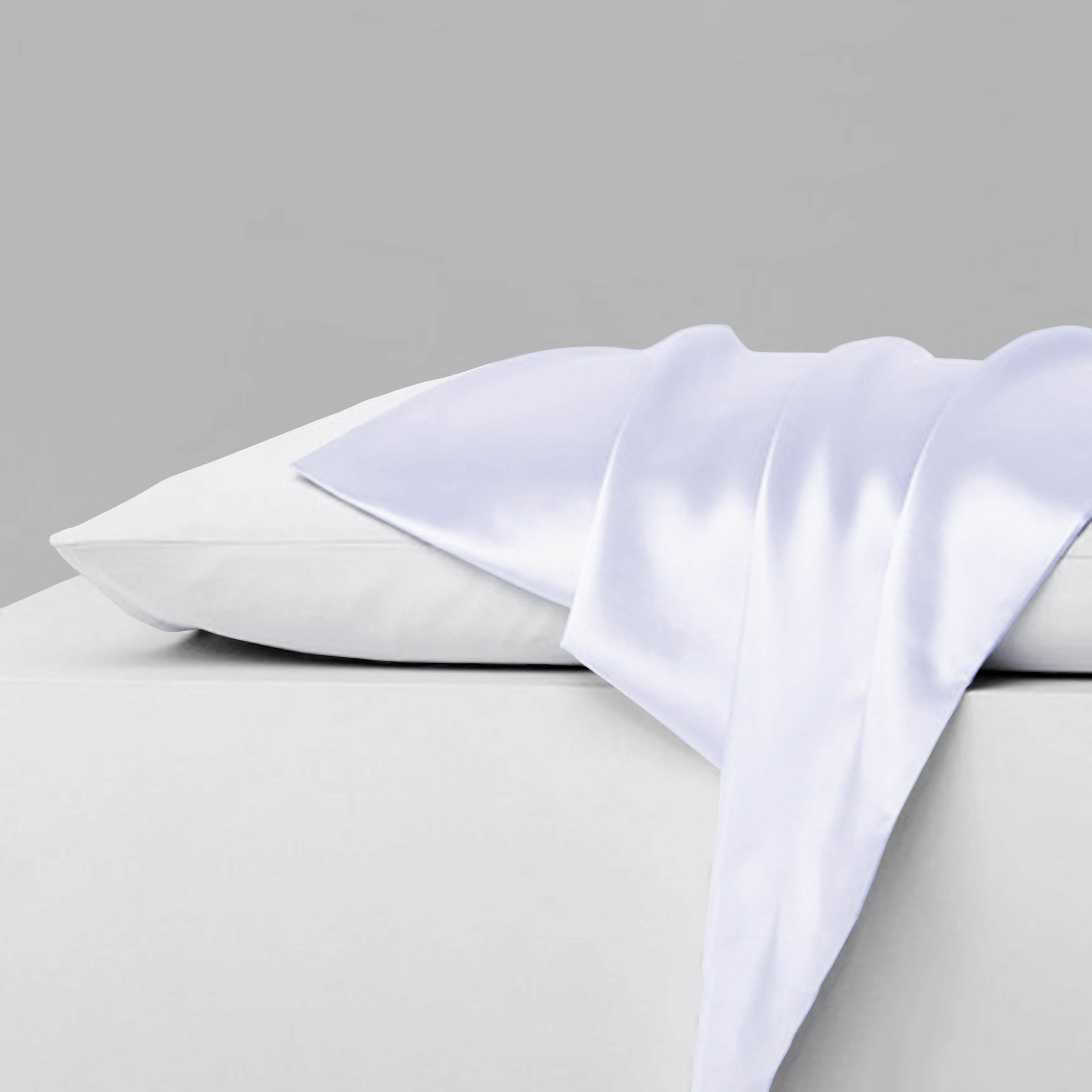 Ensemble de 2 taies d'oreiller en satin soyeux de mûrier