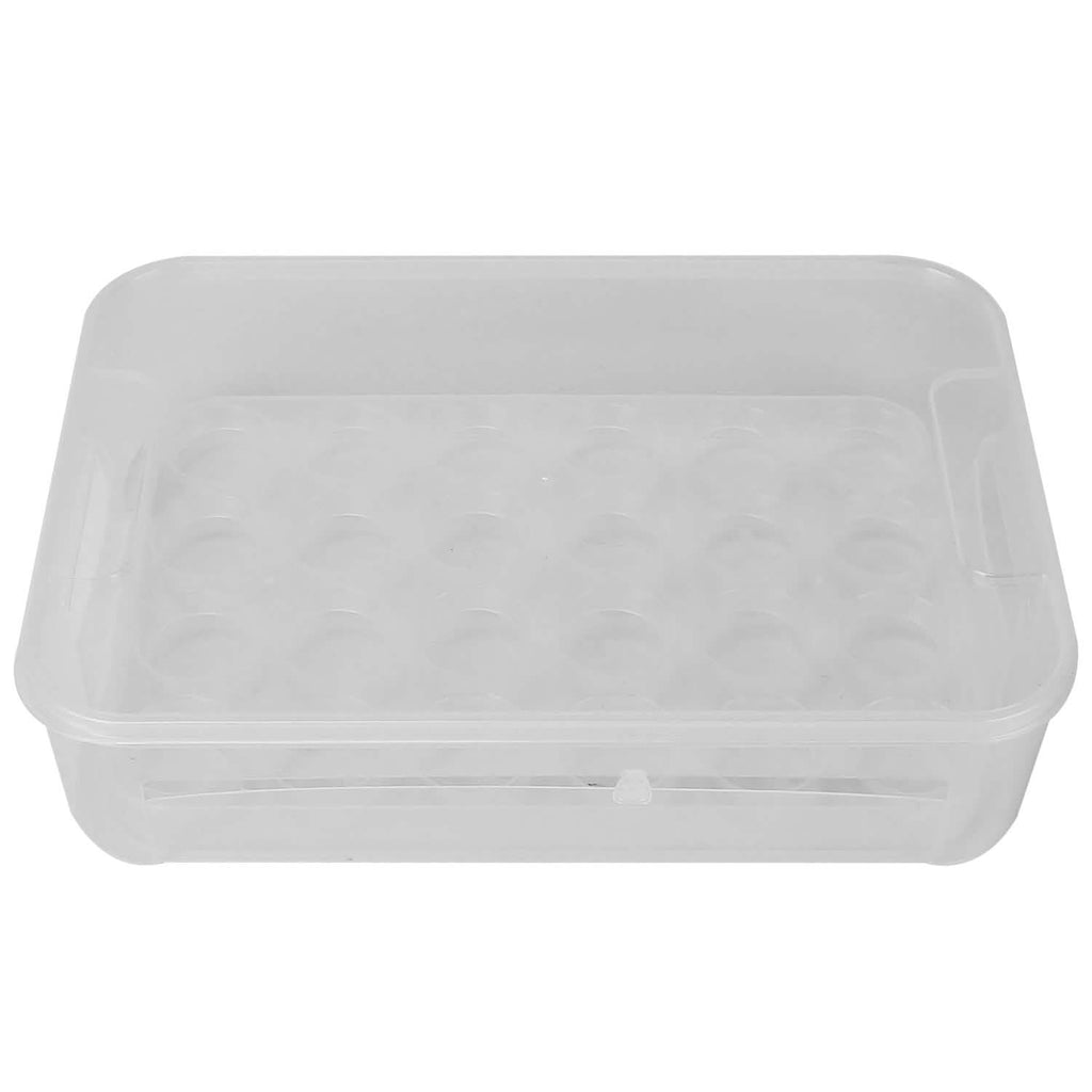 2-Piece: Plastic Egg Holder Stackable Egg Storage Box