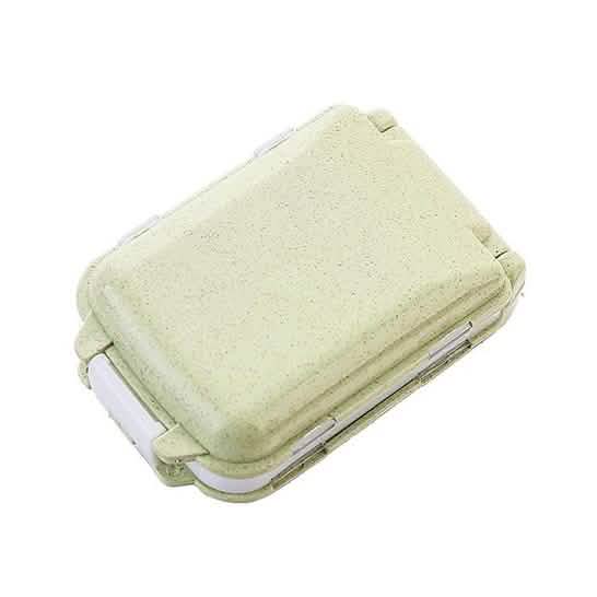 Lot de 2 : pilulier portable en plastique