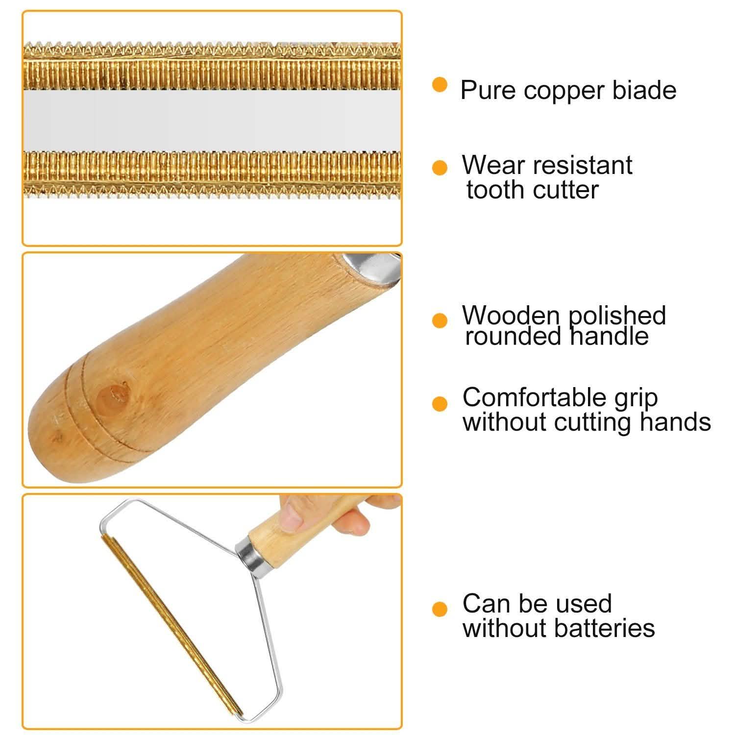 2-Piece: Portable Reusable Double Sided Lint Remover Travel