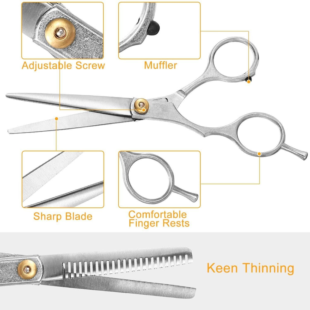 Ensemble de 2 pièces : ciseaux de coiffure professionnels