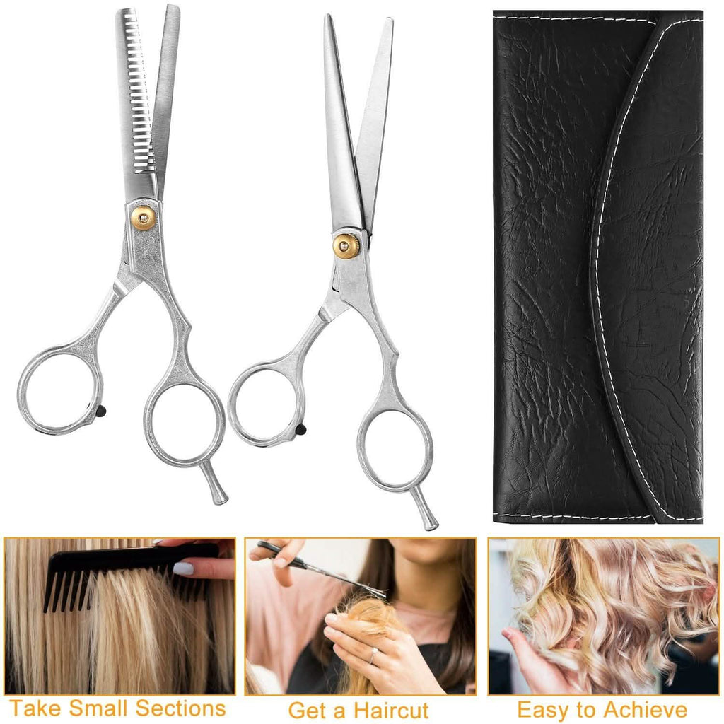 Ensemble de 2 pièces : ciseaux de coiffure professionnels