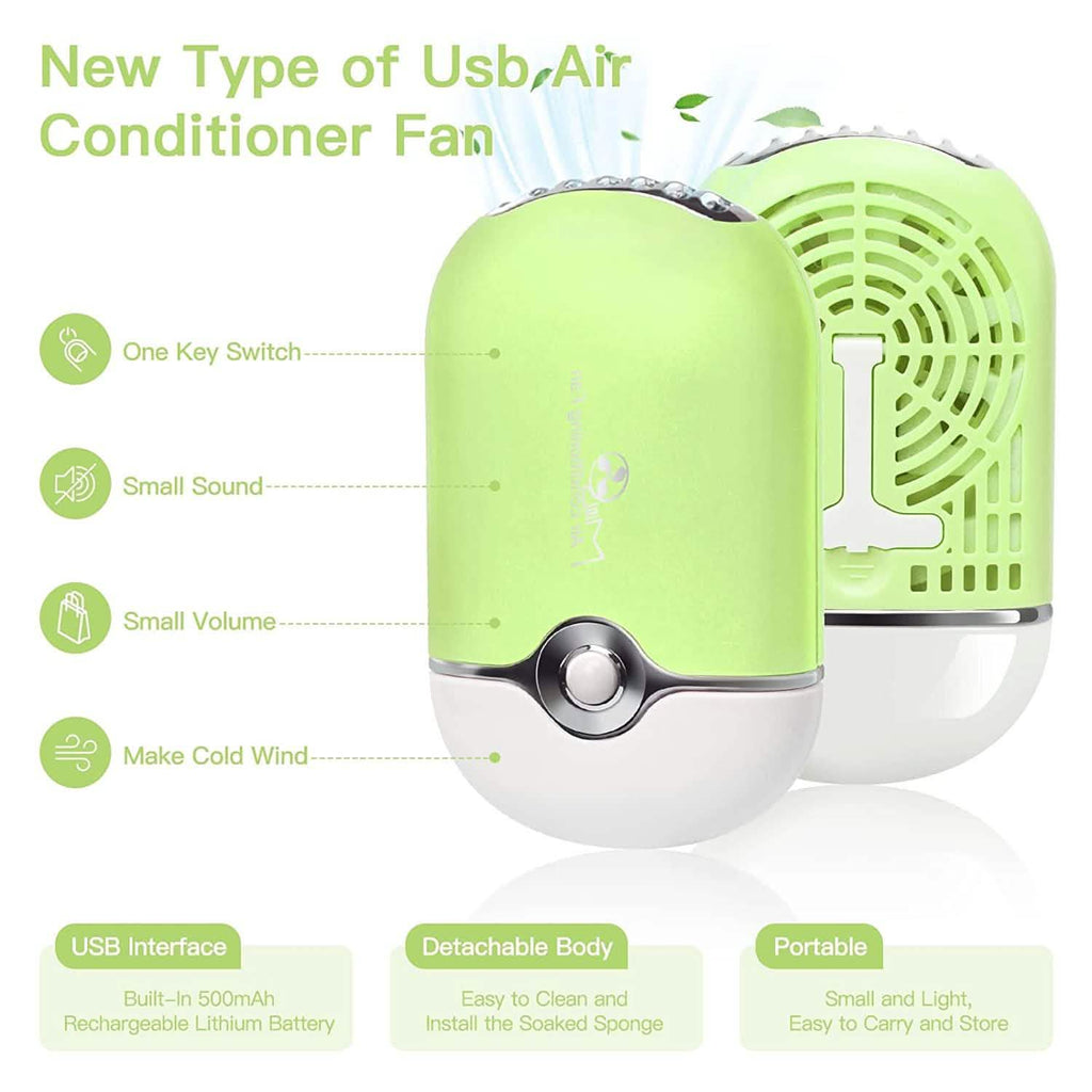 2-Piece: Rechargeable Handheld Mini Eyelash Fan
