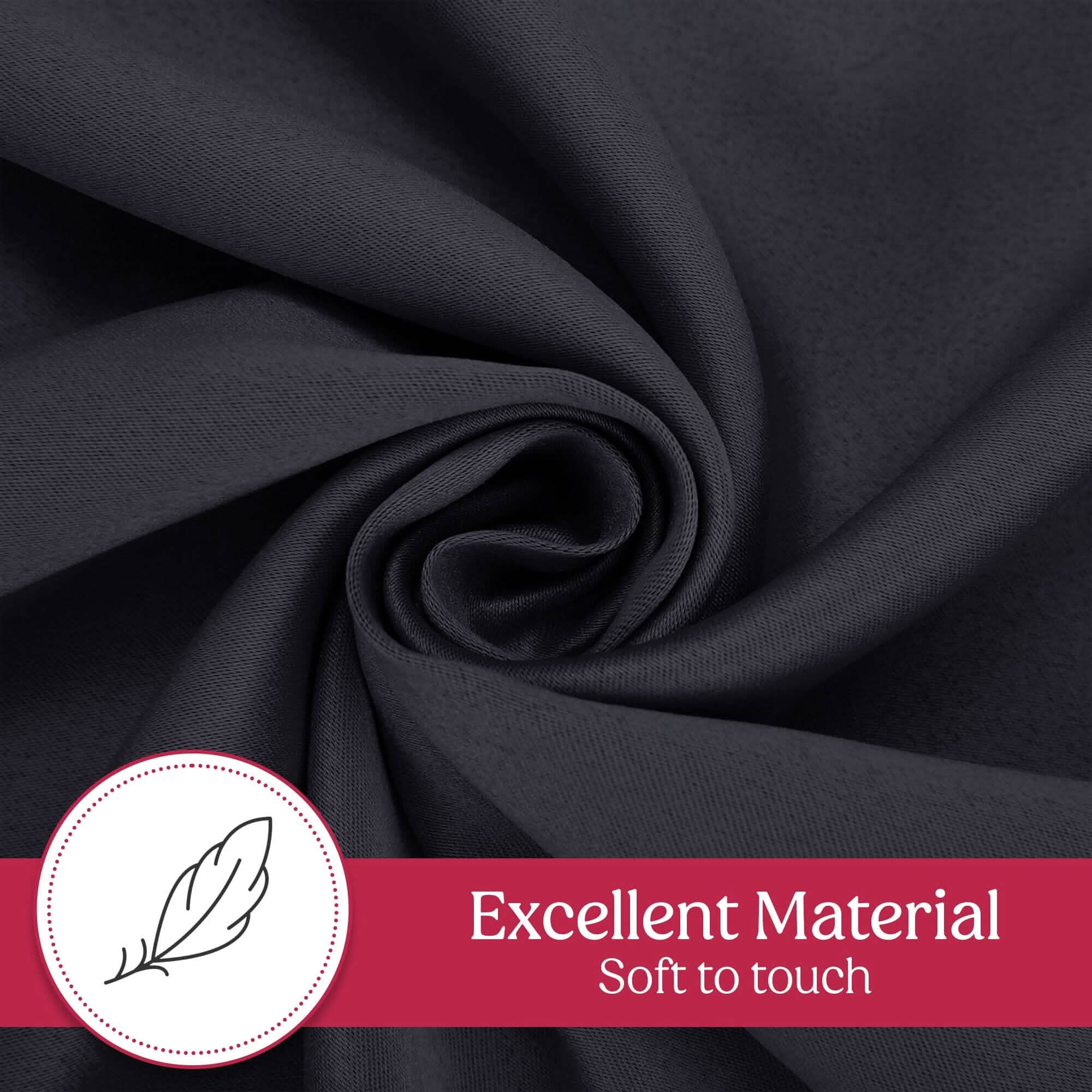 2-Piece Set: Blackout Curtains Double Panel Thermal Insulated Room Darkening Curtain Pair Grommet Top Design