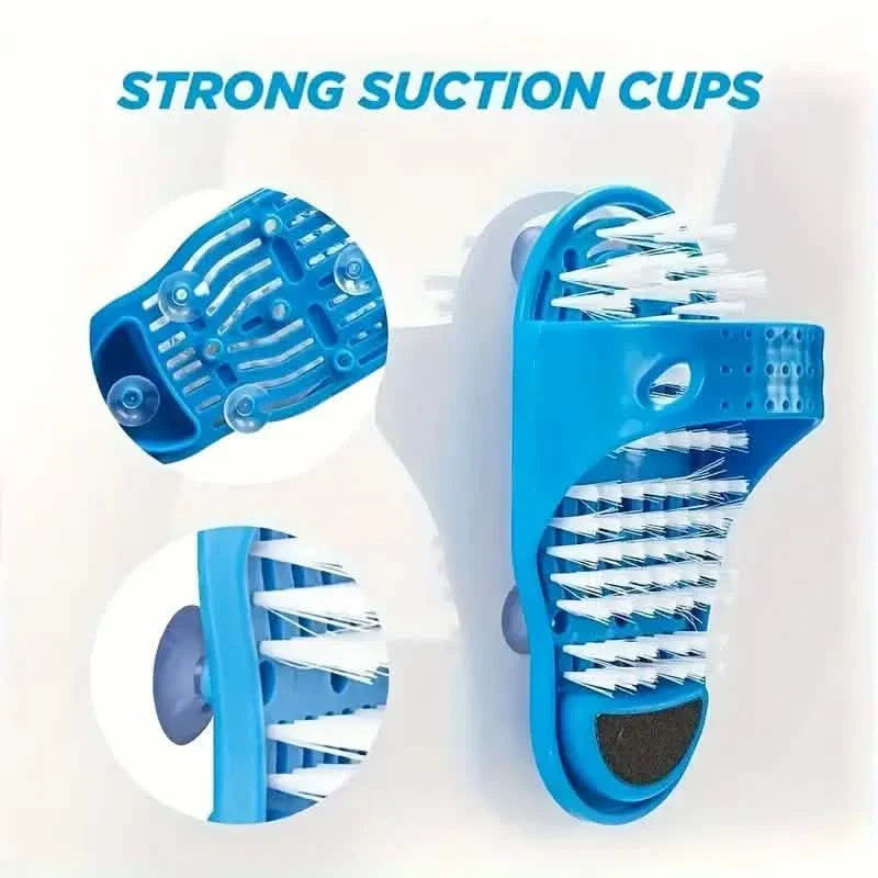 2-Piece Set: Foot Washing Brush Foot Scrub with Suction Cup