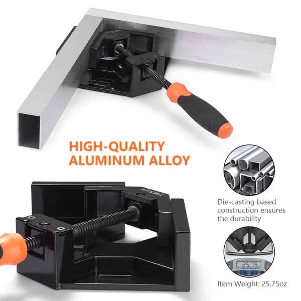2-Piece: Single Handle 90° Right Angle Clamp