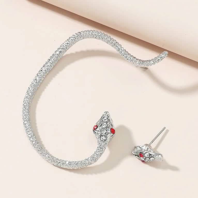 2 pièces : Boucles d'oreilles motif serpent
