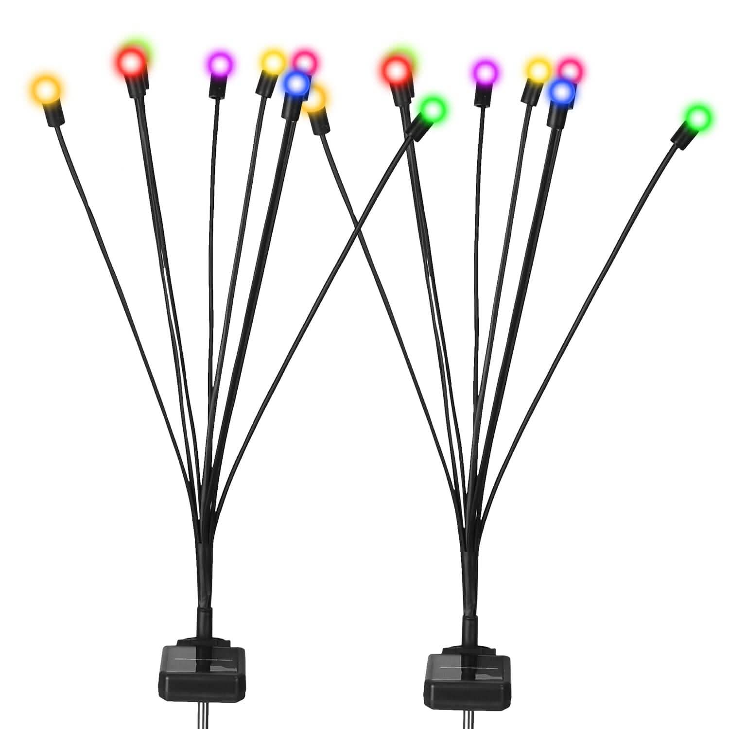 Lot de 2 : Lampes solaires décoratives oscillantes pour allée, modèle Luciole
