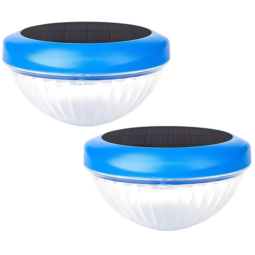2-Piece: Solar Powered LED Pool Light Gradient Multicolor Changing