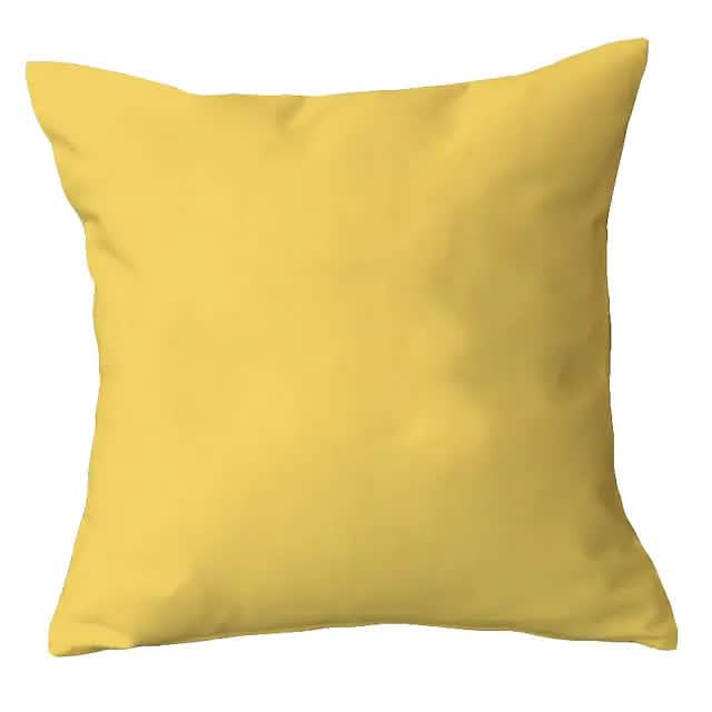 Lot de 2 : Taies d'oreiller unies carrées simples