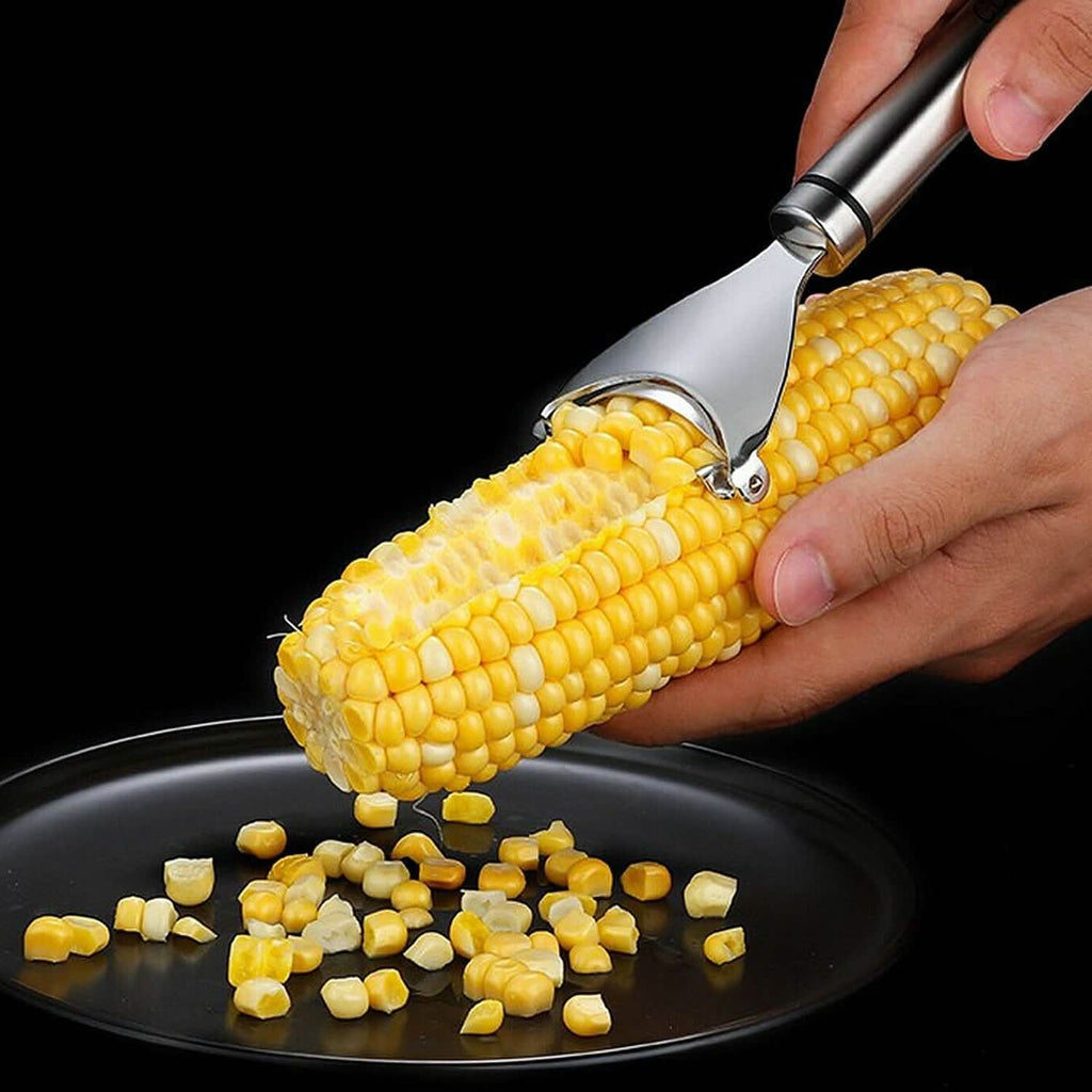 2-Piece: Stainless Steel Corn Cob Peelers